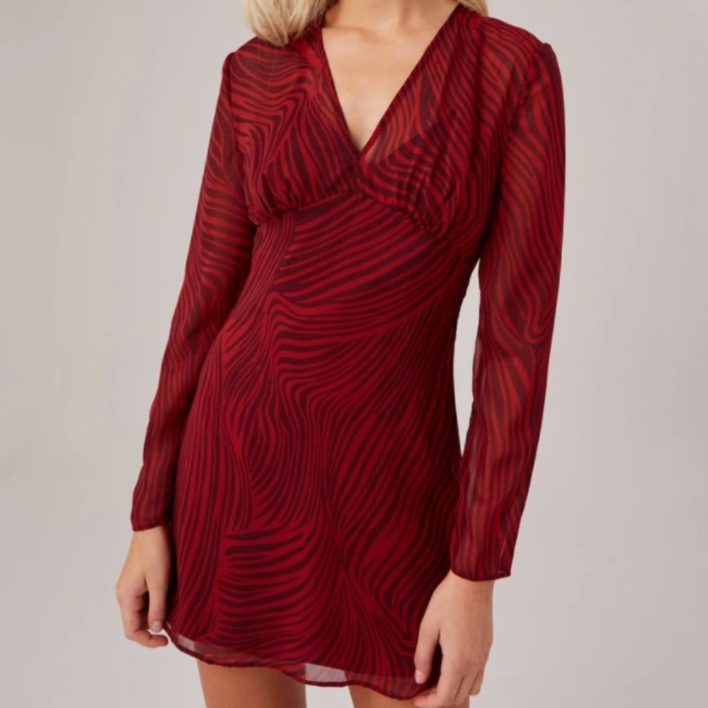 NWT: Zebra Print Mini Dress